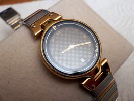 Piere Gardin, Armbanduhr, Quartz, mit Datum, 25mm, vergoldet
