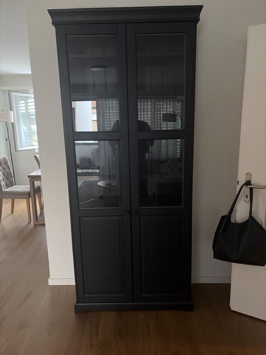 Ikea Vetrine: Ikea Vitrine Schwarz – Usato da Embrach venduto da lau_bc5d
