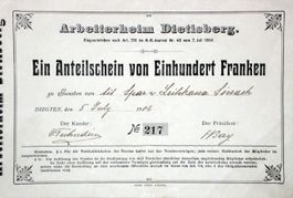 Arbeiterheim Dietisberg, Diegten - 1906