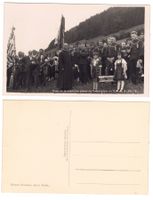 Crésuz, pose de la 1ère pierre du Sanatorium