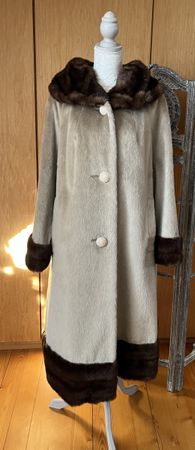 50er 60er Jahre Wintermantel Kunstpelz Grösse 42/44