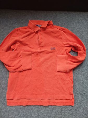 Marines Langes Polohemd rot Grösse 98/104