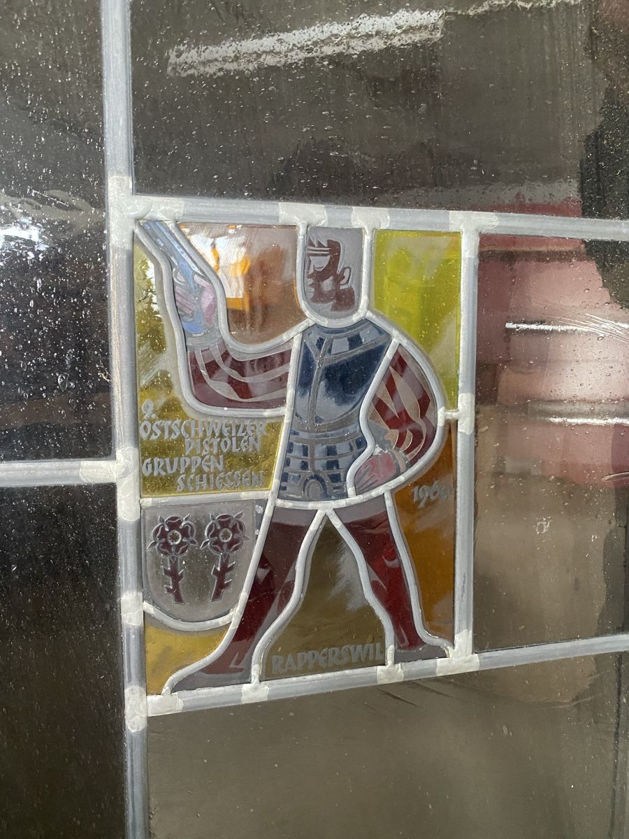 Sonstige Antiquitäten & Kunst: Kunstscheibe Schützen Rapperswil – Gebraucht aus Mosnang von Goldwasser 4