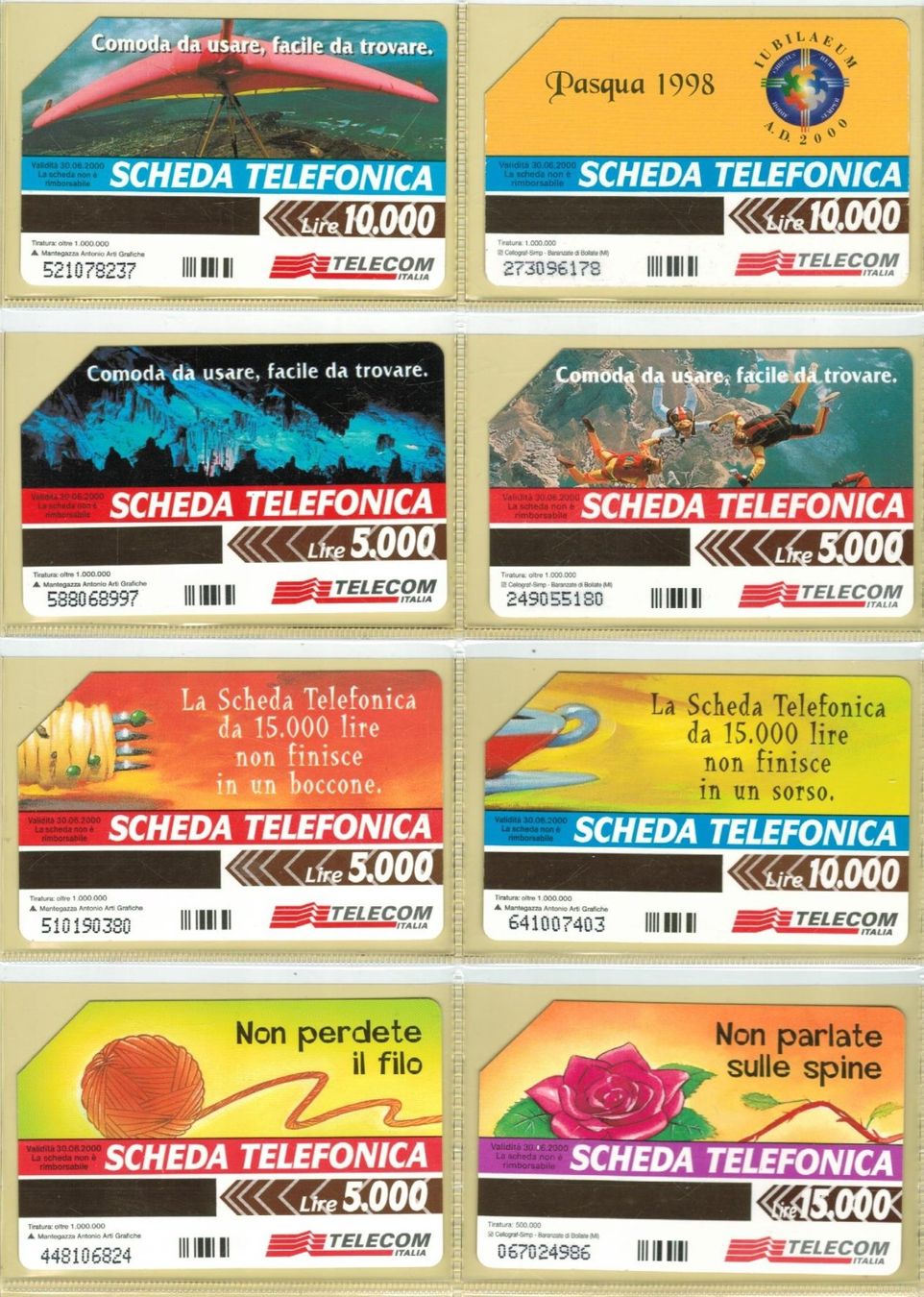 Telefon- & Taxkarten: 8 Telefonkarten Italien – Gebraucht aus Zürich von Tolima194 1