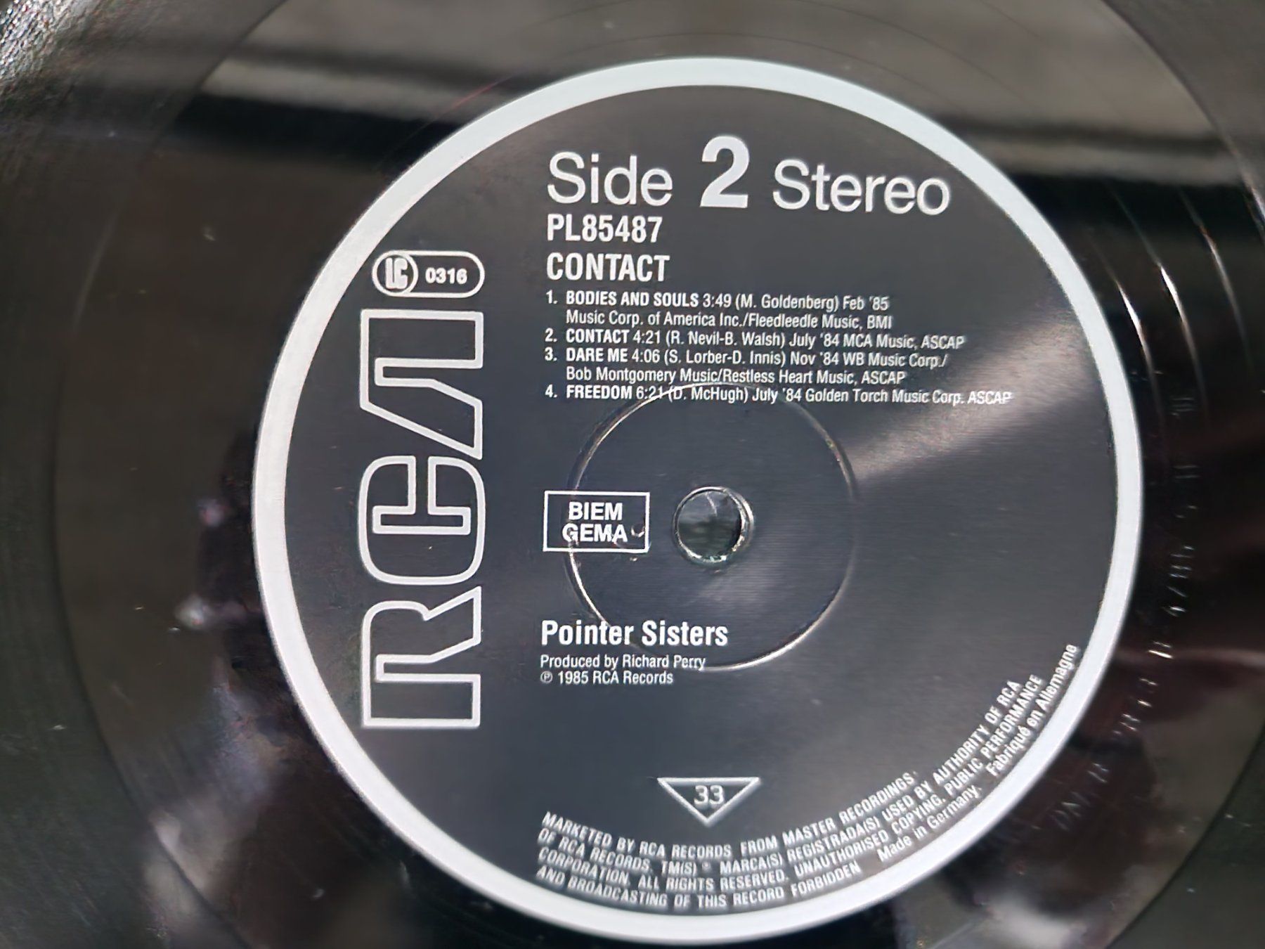 Dischi in vinile: Pointer Sisters LP – Contact – Usato da Root venduto da atelier22 2