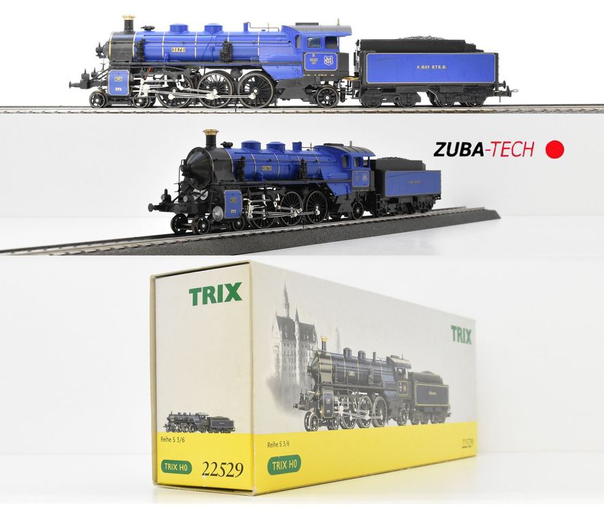 Trix 22529 Dampflok S 3/6 K.Bay.Sts.B H0 GS Digital mit OVP (Gebraucht ...