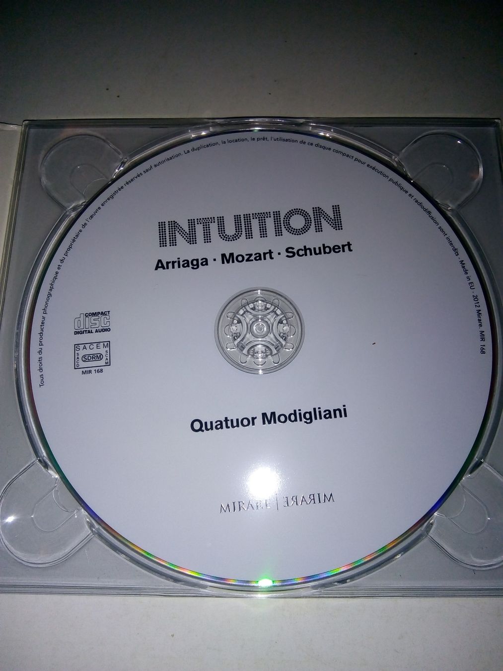 CDs: Quatuor Modigliani - Intuition: Arriaga, Mozart, Schubert – Gebraucht aus St.Gallen von elk2022 3