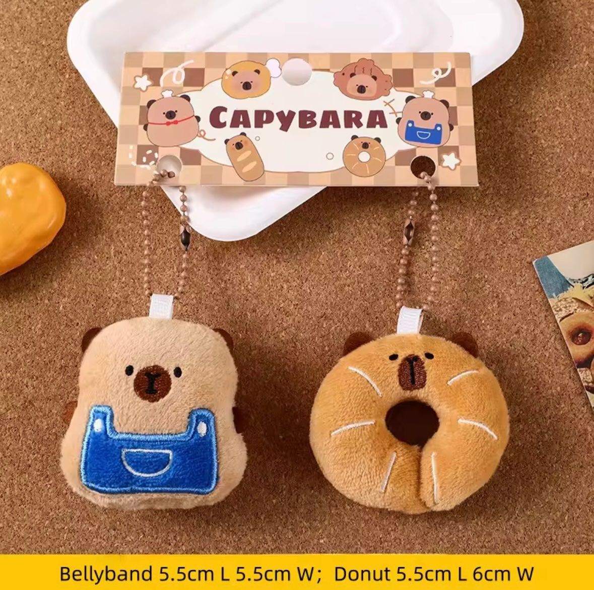 Portachiavi: 6 PCS  - Porte clé, capybara (no repeat) – Nuovo e nell'imballaggio originale da Collombey venduto da Cards07 1