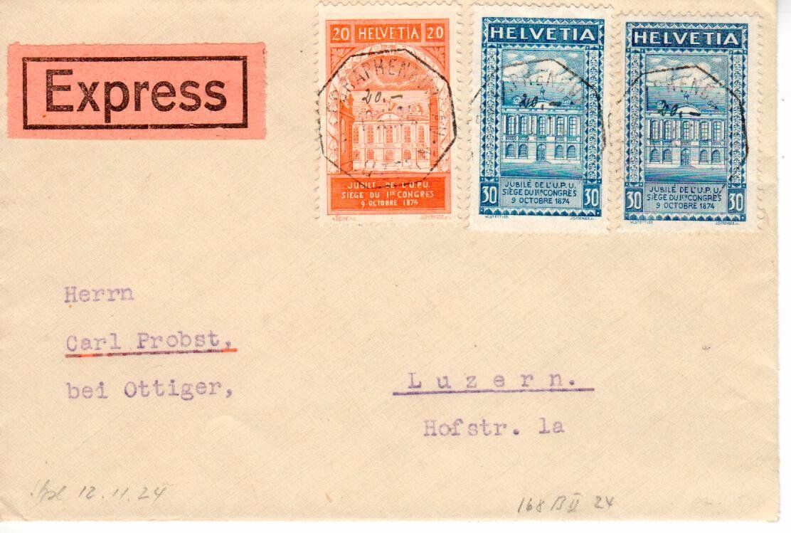 Alle Briefmarken: Brief Telegraph Luzern – Gebraucht aus Wolhusen von Curver9