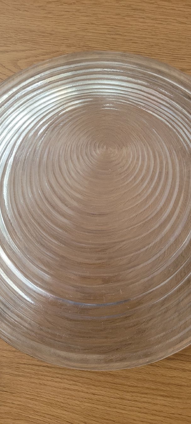 Piatti: 2er Set Glasteller Spiral-Design ca 30cm Durchmesser – Nuovo (secondo la descrizione) da Emmenbrücke venduto da gatasalvache 4