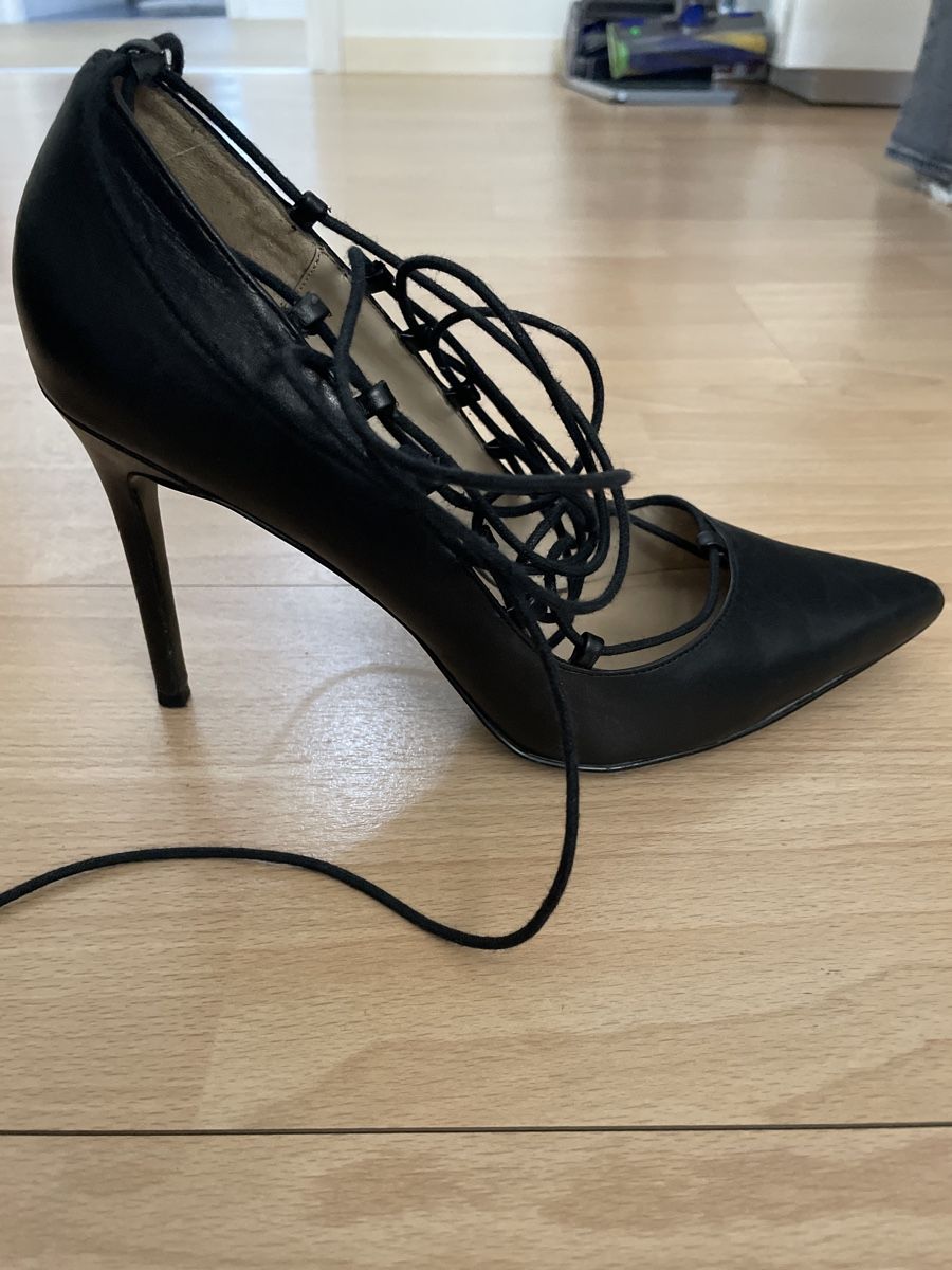 Mango Scarpe da donna: Decolleté nere con lacci, taglia 41 – Usato da Bellinzona venduto da remarema