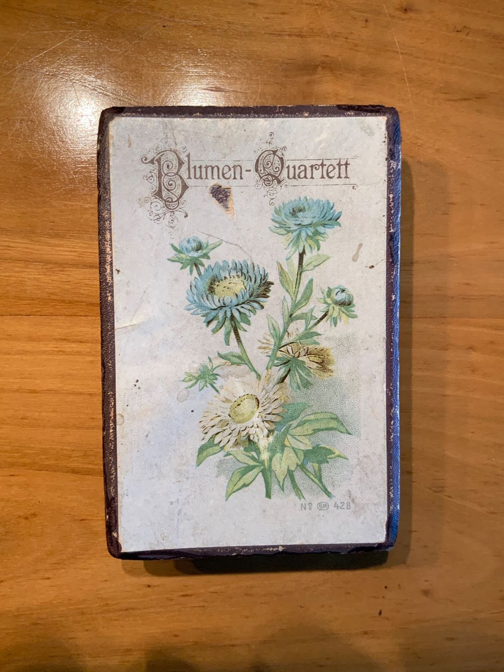 Giochi: Blumen Quartett, antik, ca. 1920 – Usato da Basel venduto da Smilli24