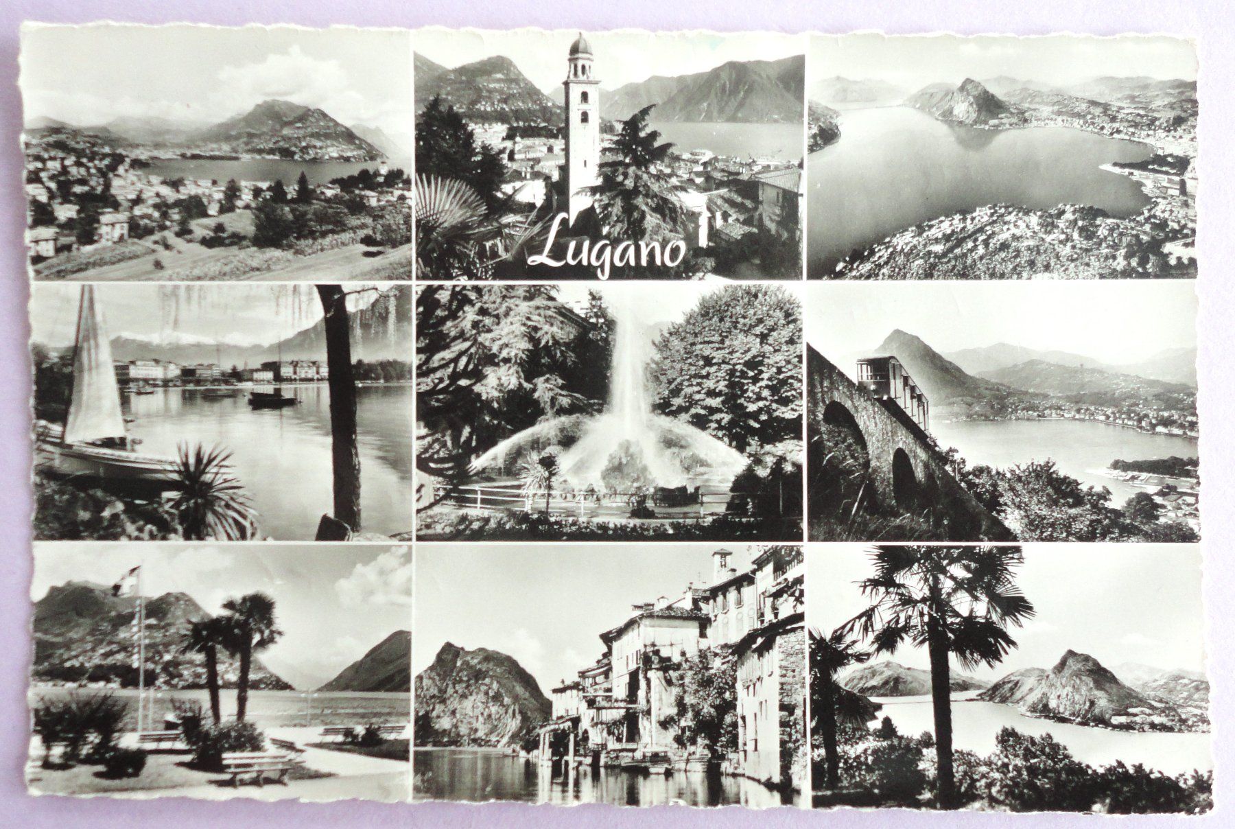 Ansichtskarten: Lugano – Gebraucht aus Fétigny von Billy2miny