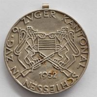 Medaille 1952 9. Zuger Kantonalschiessen
