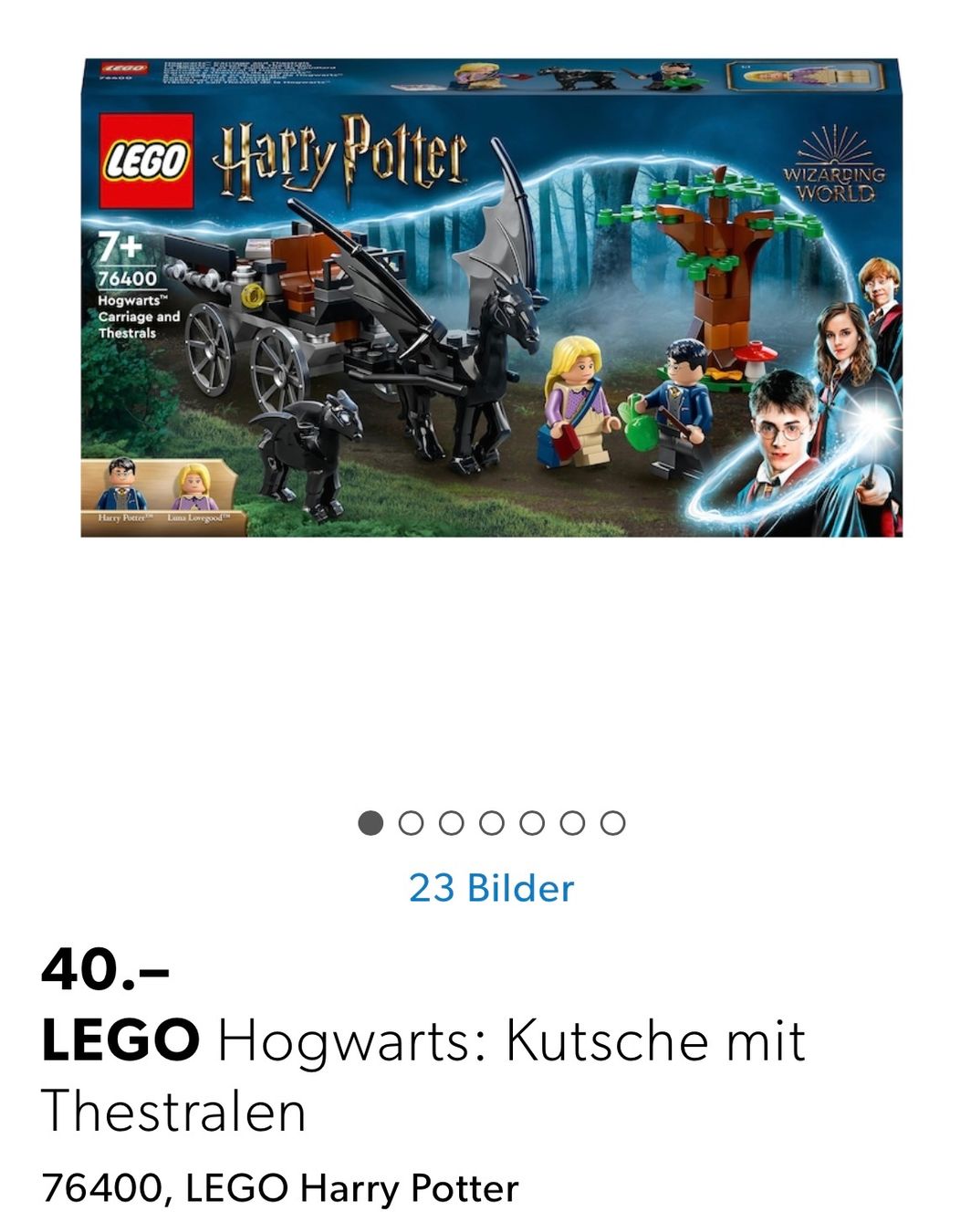 Lego Spielzeuge: Lego Harry Potter Kutsche mit Thestralen – Gebraucht aus Alterswil FR von Daria.a 1