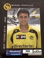 Signierte Karte Miguel Portillo YB Fussball 2005/06
