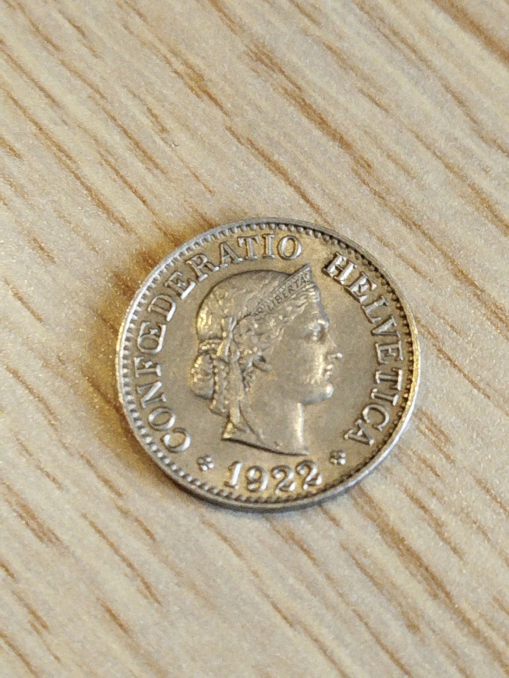 Tutti le monete: pièce de 10 centimes suisse 1922 – Usato da Châtel St Denis venduto da Magil71