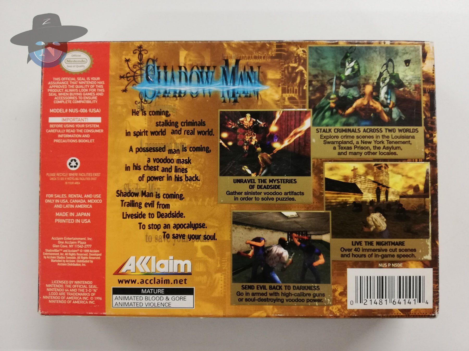 Nintendo Giochi: Shadow Man       / USA / Nintendo 64 N64 – Usato da St. Gallen venduto da zorro_dc 1