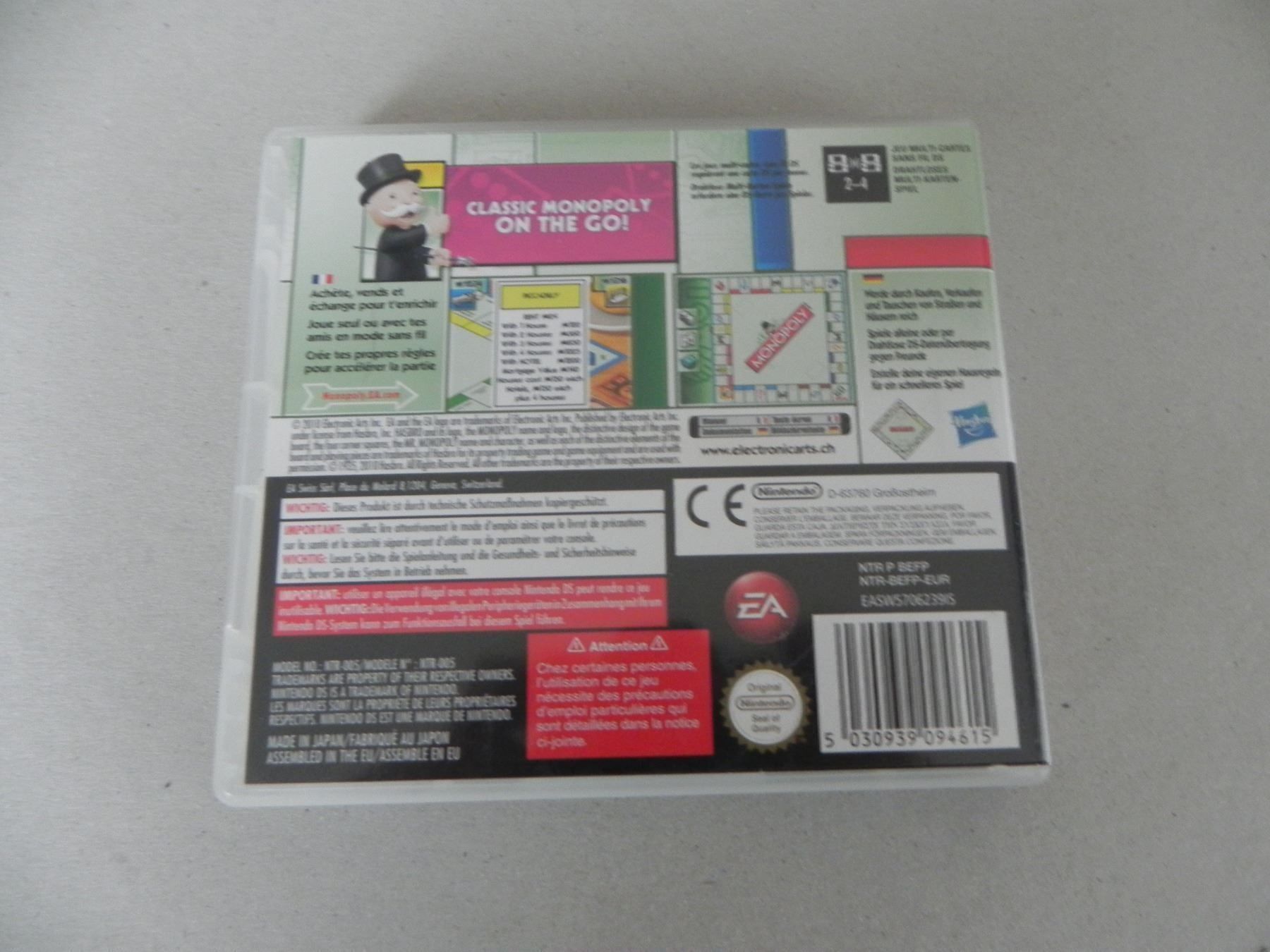Nintendo Giochi: Nintendo DS Game Monopoly Spiel – Usato da Siebnen venduto da krimsie 1