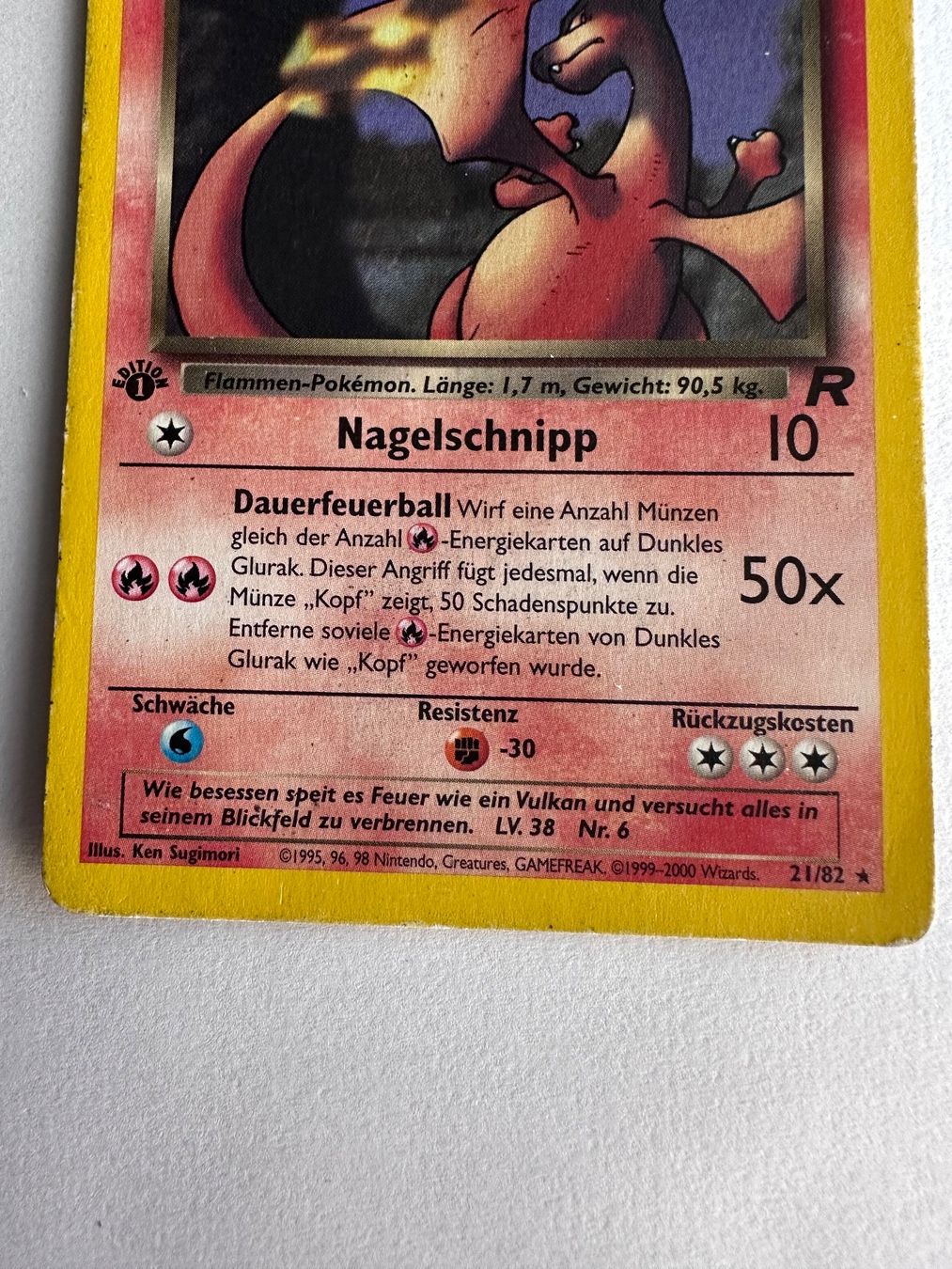 Pokémon Carte collezionabili: Pokémon Dunkles Glurak 2000 1. Edition Team Rocket Charizard – Usato da Opfikon venduto da Yoshis_World 5