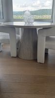 Runder Esstisch in Travertin-Optik – Ø 120 cm