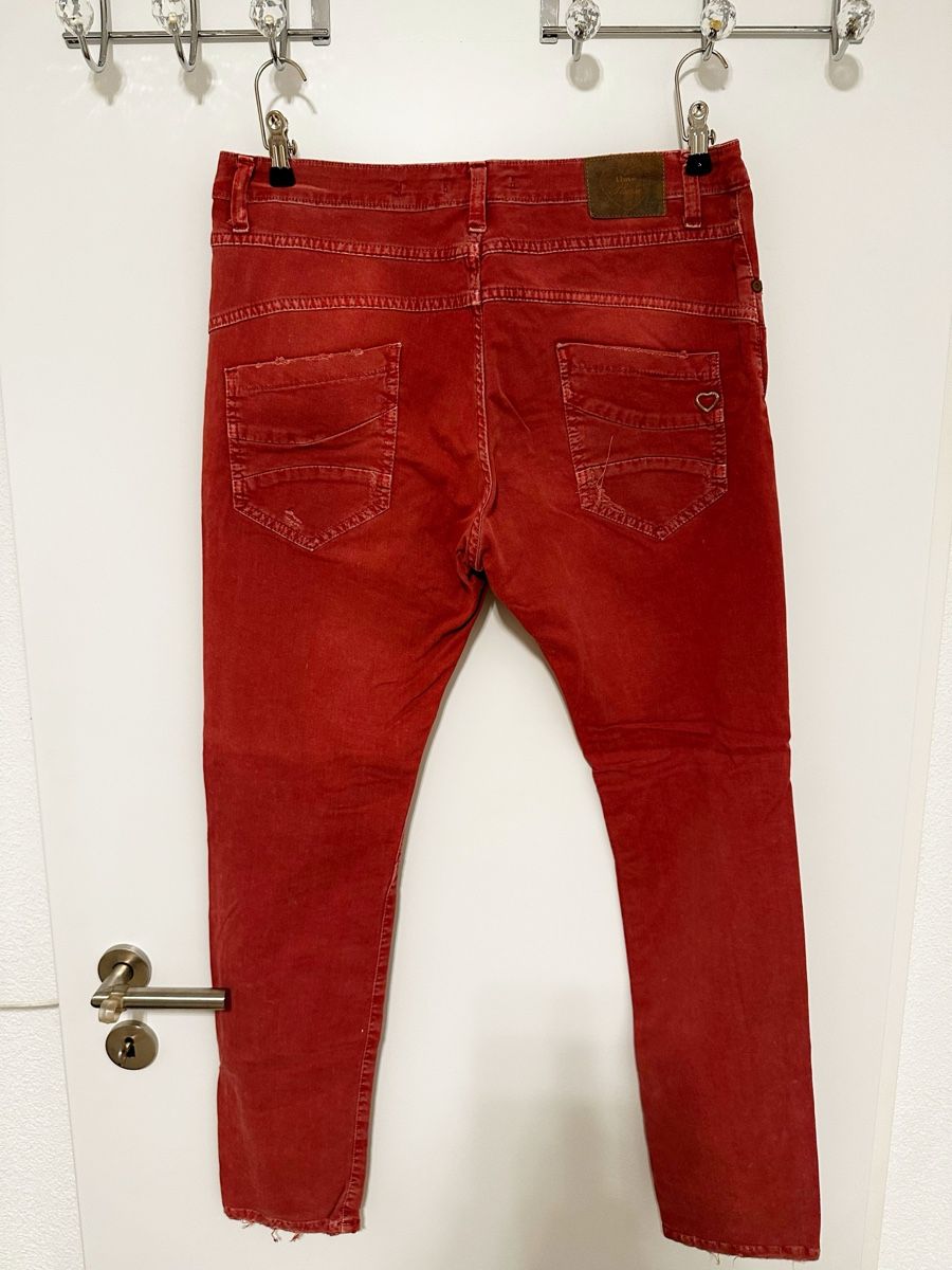 Please Jeans Pantaloni: Please Rote Chino Jeans Gr. L, Damen – Usato da Eglisau venduto da Brewster1 2