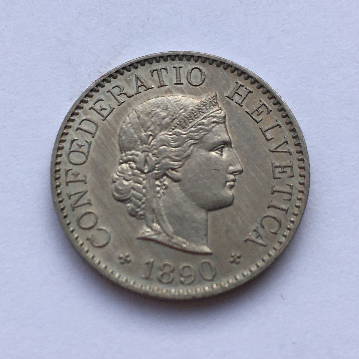 Tutti le monete: 1890 5 Rappen unz – Nuovo (secondo la descrizione) da Kirchberg SG venduto da Helveticus00