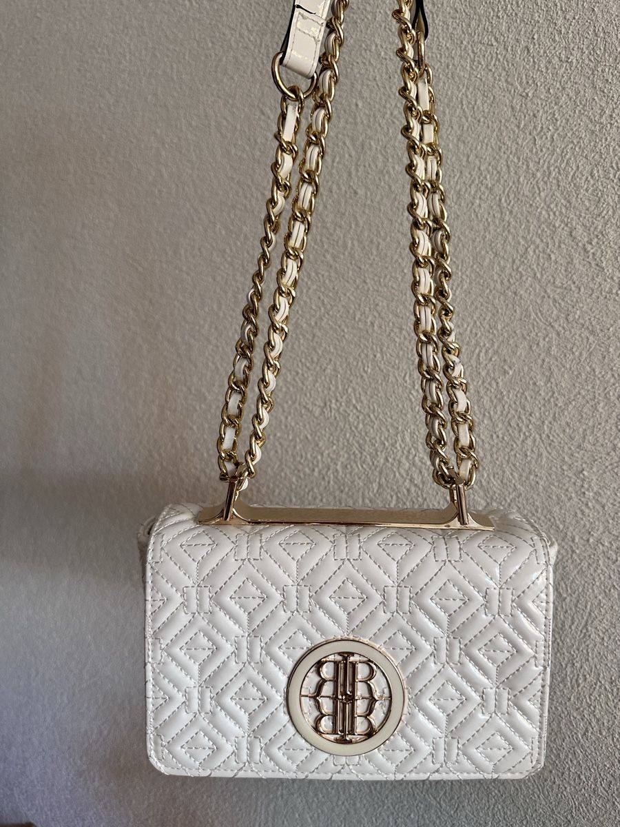 Borse da donna: River Island Gesteppte Crossbody Tasche Weiss – Usato da Zürich venduto da ElissZurich 3
