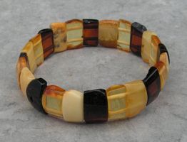 ♥ ARMBAND / Baltischer Bernstein / ELEGANT / MEHRFARBIG ♥