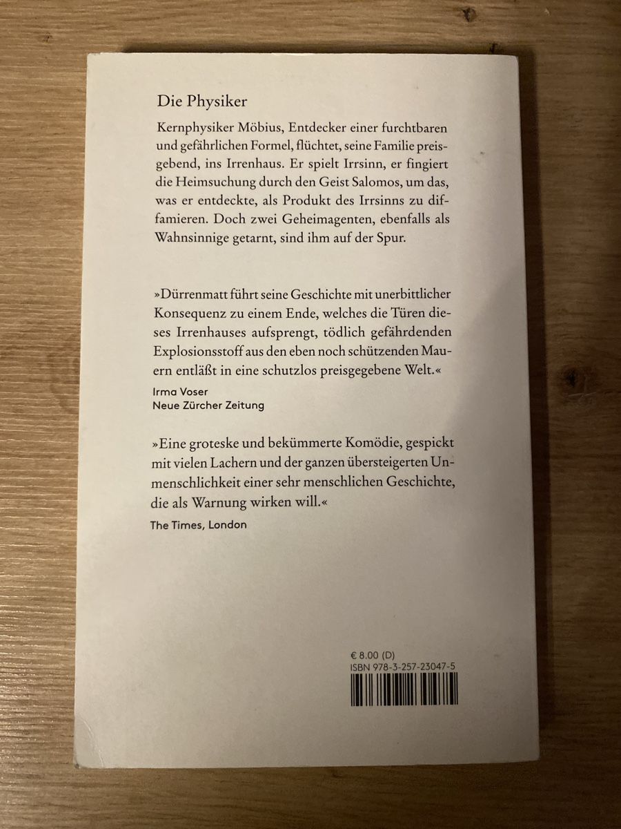 Libri: Die Physiker - Friedrich Dürrenmatt – Nuovo (secondo la descrizione) da Jegenstorf venduto da en_pir06 1