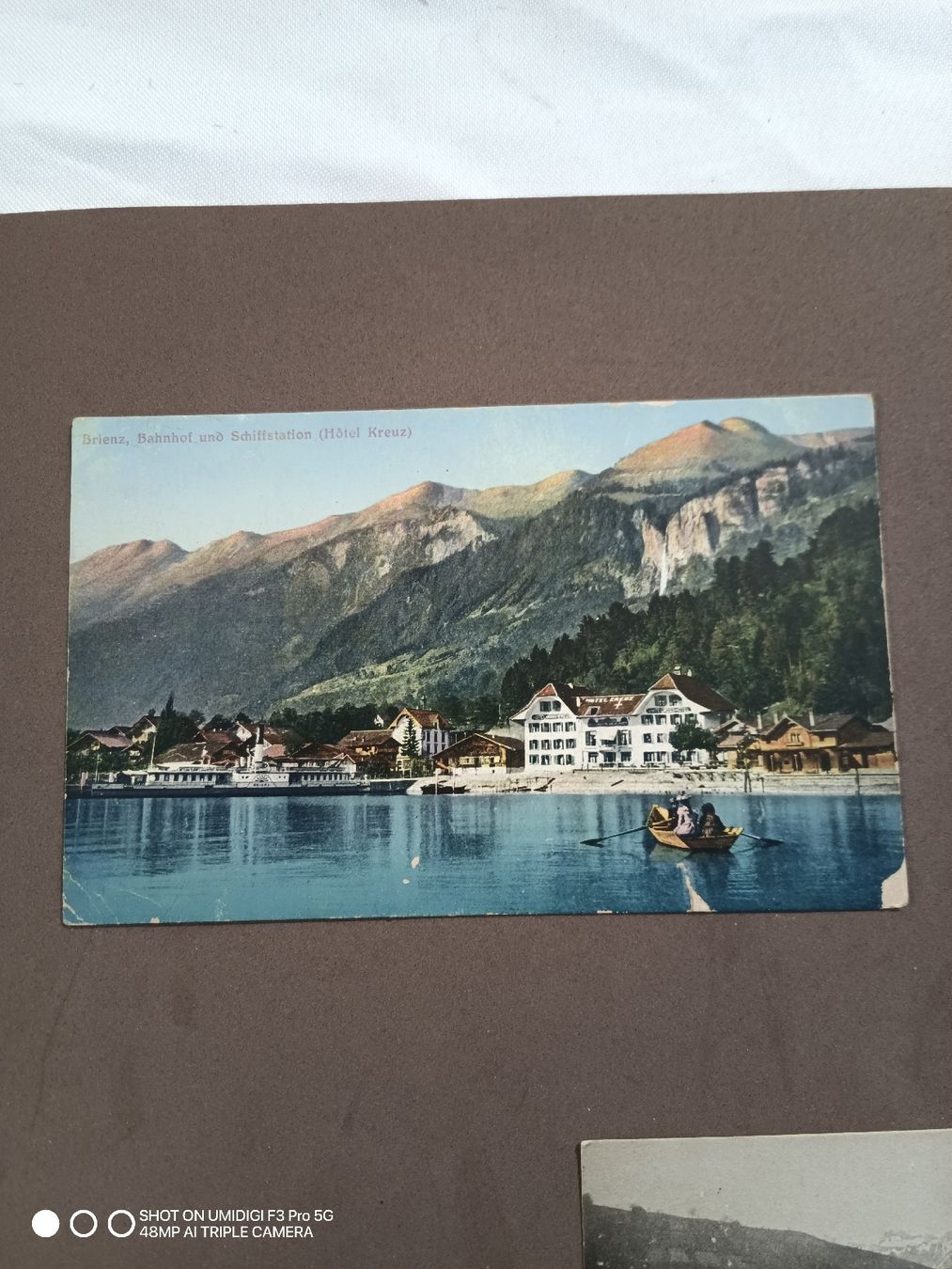 Cartoline postali: 3 Ansichtskarten Schweiz See Berge Berner Oberland Konvolut  – Usato da Aarwangen venduto da to-hirschi 3