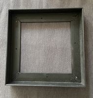 Schattenfugenrahmen aus Metall schwarz für Leinwand2  20X20