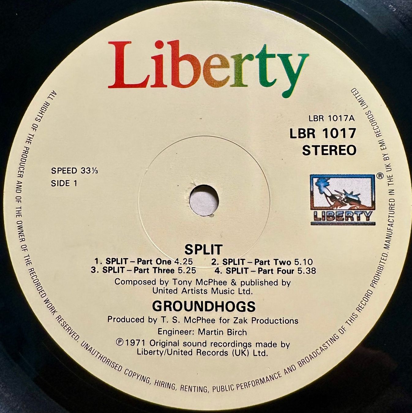 Dischi in vinile: Groundhogs - Split // LP: NM; Sleeve: VG++ – Usato da Zürich venduto da saltbee 2