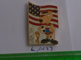 1 Fussball WM 94 USA Maskottchen Pin (L1125)