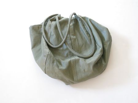 Sac YAYA en cuir gris clair