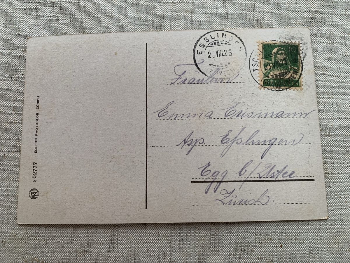 Cartoline postali: AK Tschiertschen, Pension Brüsch – Usato da Egg b. Zürich venduto da ohtannenbaum 1