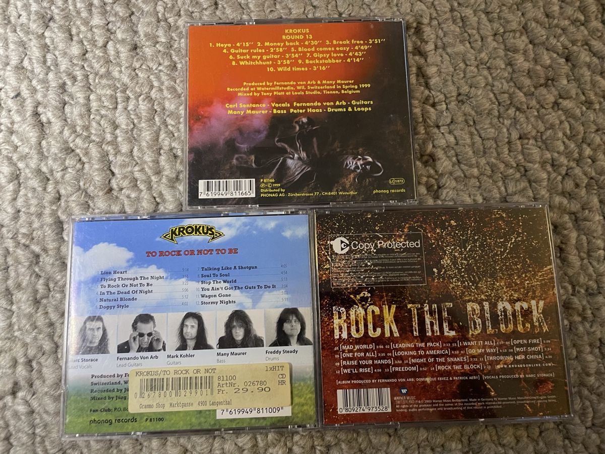 CD: 3x Krokus  – Usato da Reinach AG venduto da trigger7811 2
