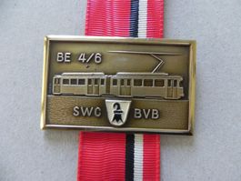 Medaille Bahn Tram Stadt Basel BE 4/6 SWC /BVB von Jahr 1973