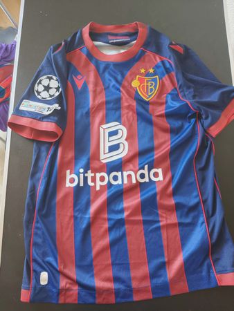 FC Basel Matchworn Keigo Champions Leauge Trikot