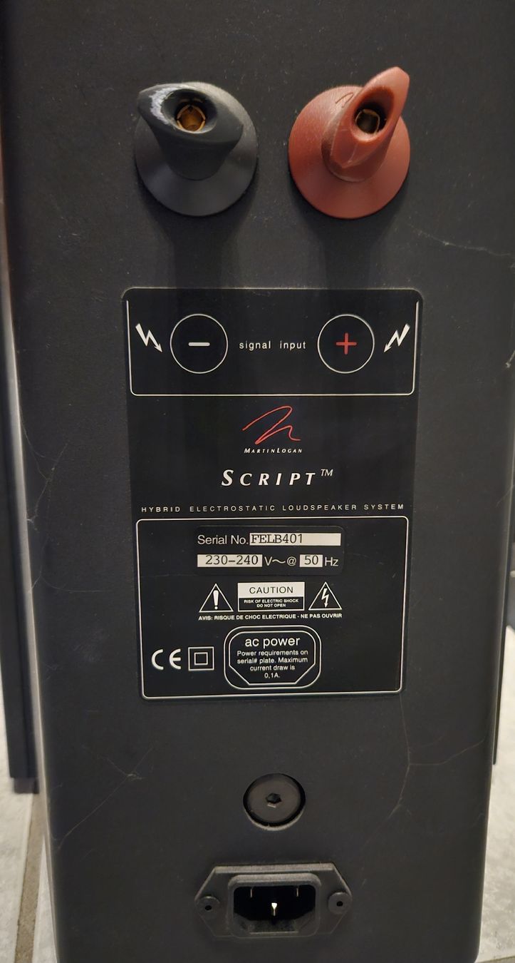 Martin Logan Lautsprecher: Martin Logan Script – Gebraucht aus Riazzino von TicinoCarAudio 1