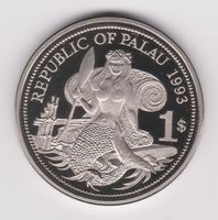 Palau 1 Dollar 1993 Marine Protection