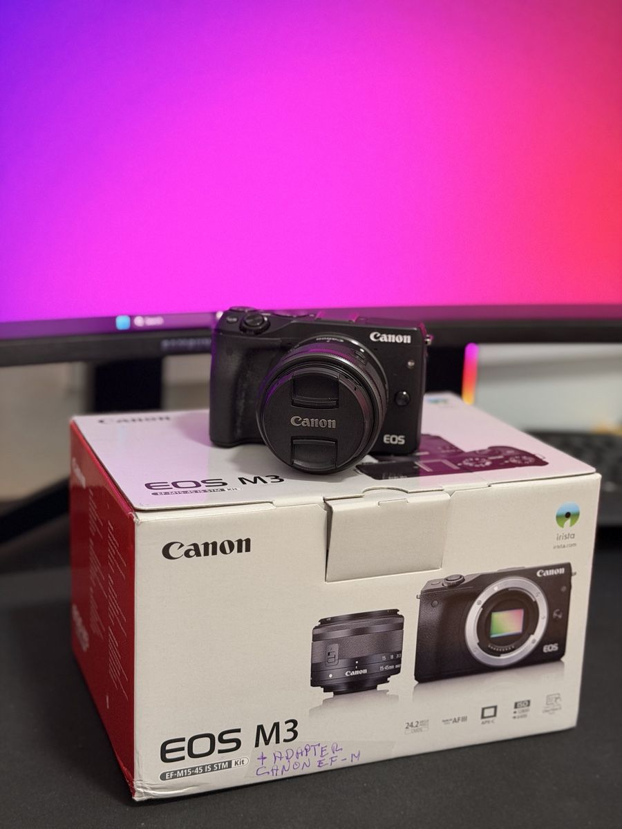 Canon Kamera: Canon M3/15-45/Adapter EF-M – Gebraucht aus Unterentfelden von Cxcxxxx