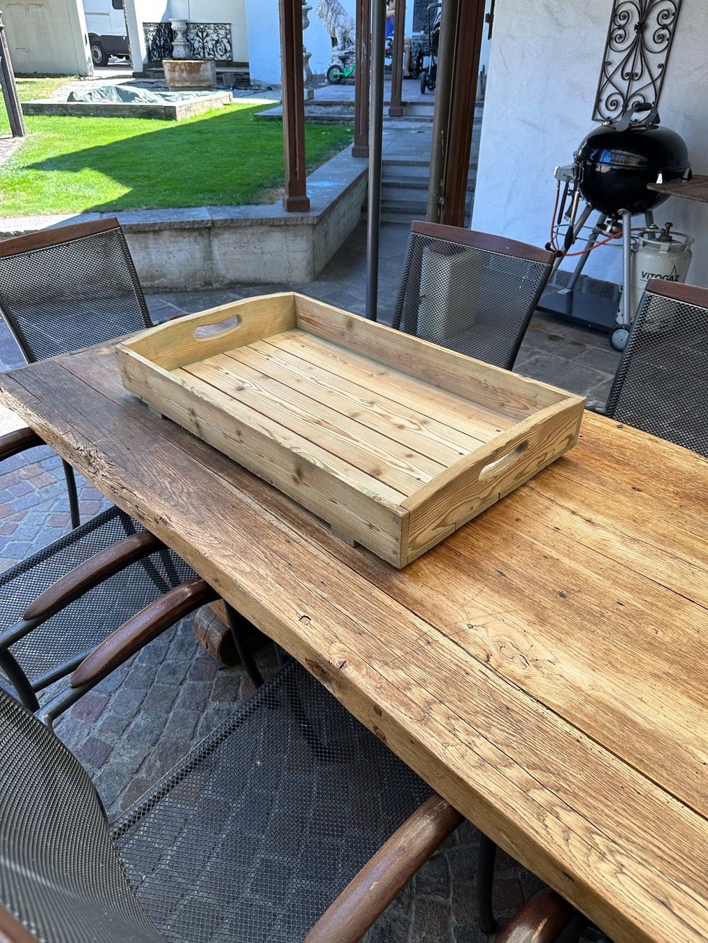 Tablet PC: Holztablar Serviertablett Tragtablett – Usato da Villmergen venduto da Bezdupe