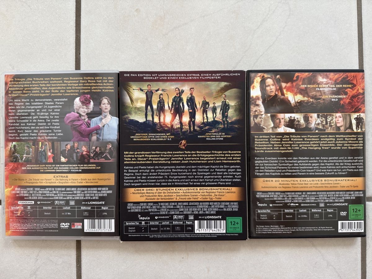 Alle DVDs: DVD Set - Die Tribute von Panem – Gebraucht aus Glattfelden von ilamas 1