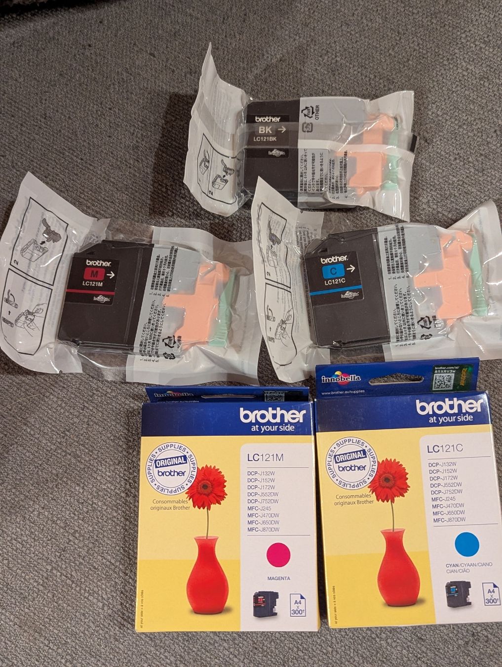Brother Druckerpatronen & Toner: Brother LC 121 Druckerpatronen – Neu (gemäss Beschreibung) aus Schönenwerd von naehel