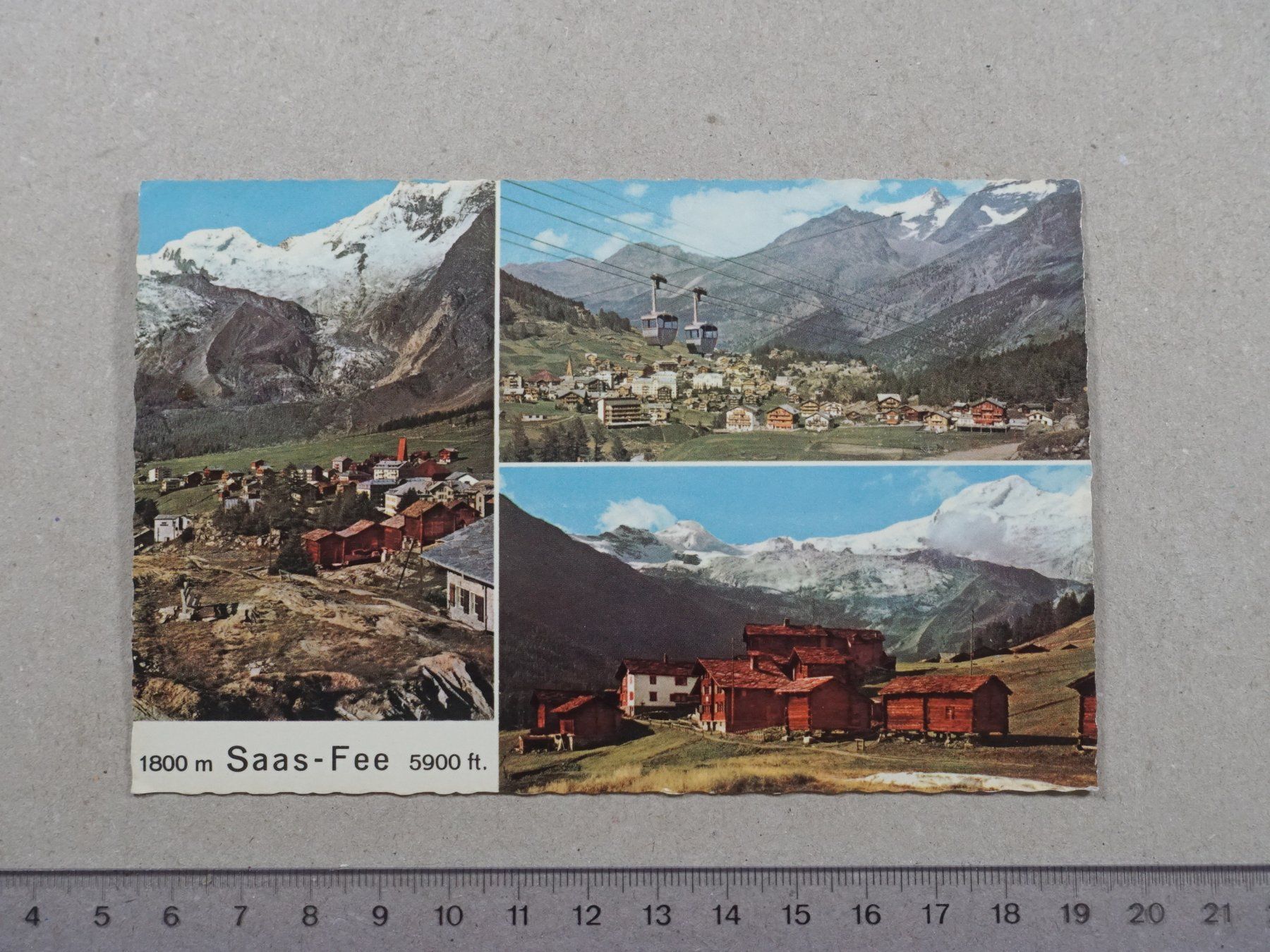 Ansichtskarten: Saas-Fee, 1969 – Gebraucht aus Lenzburg von fh1