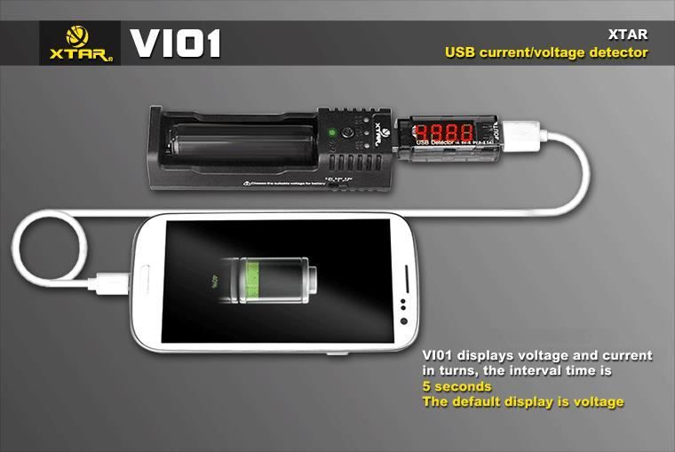 Batterie, Caricabatterie & Alimentatori: XTAR VI01  USB Detector – Nuovo e nell'imballaggio originale da Wildberg venduto da Adler77 4