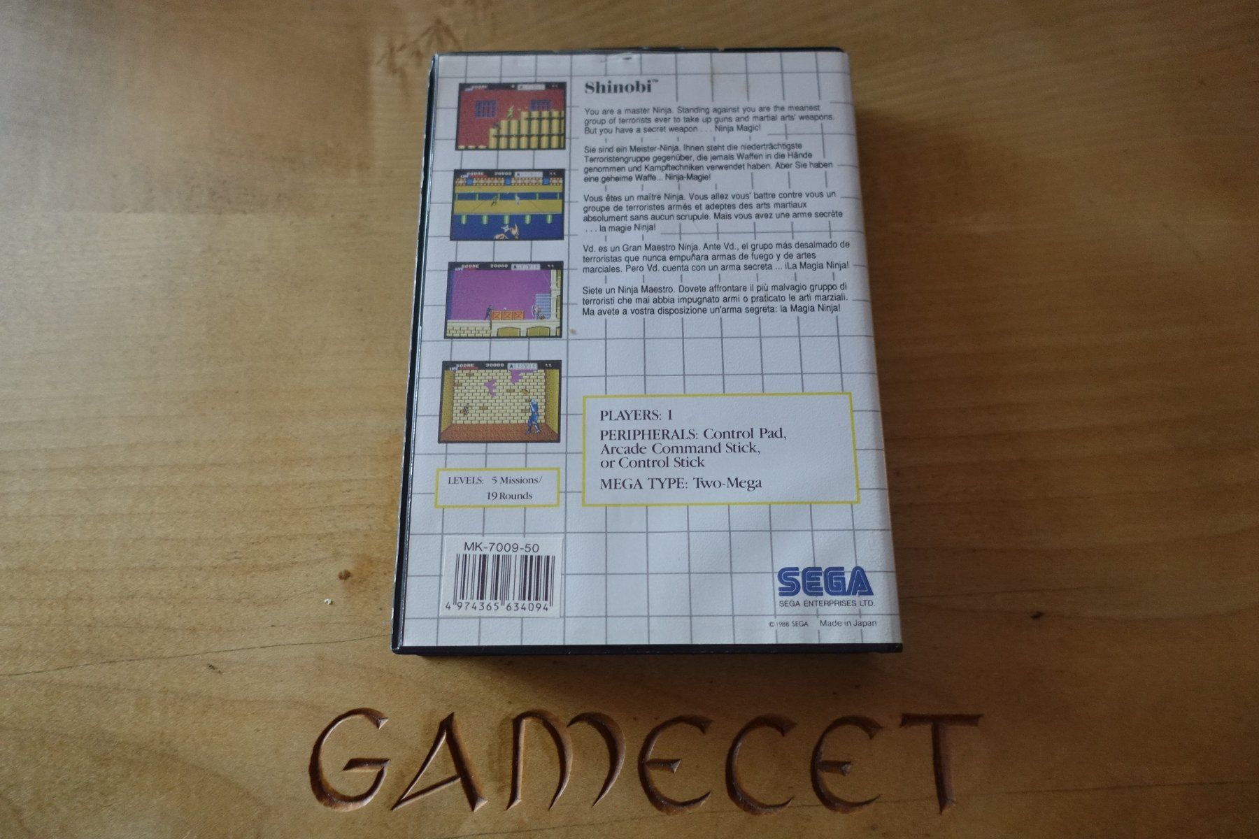 Sega Giochi: Shinobi - Sega Master System – Usato da Steinach venduto da Gamecet 2