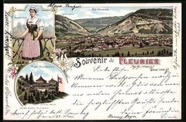 Litho Fleurier, Vue Generale, Neuchatelo