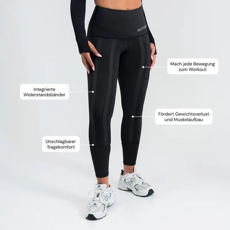 Skinnify Resistance Band Leggings 8 Bänder, Grösse L